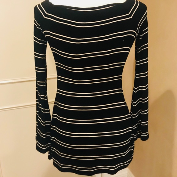 Striped Free People bell sleeved blouse - Picture 2 of 5